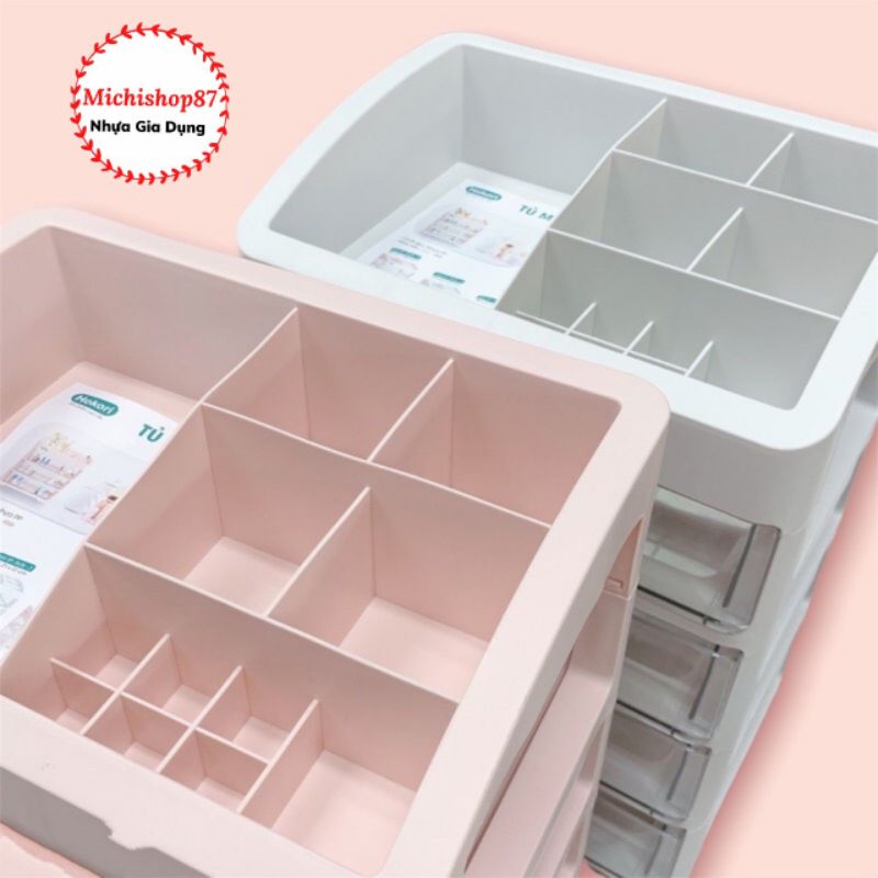 Tủ Đựng Mỹ Phẩm 2,3,4 Tầng Cao Cấp Nhựa Việt Nhật, Kệ Đựng Mỹ Phẩm, Đồ Trang Điểm Nhiều Tầng