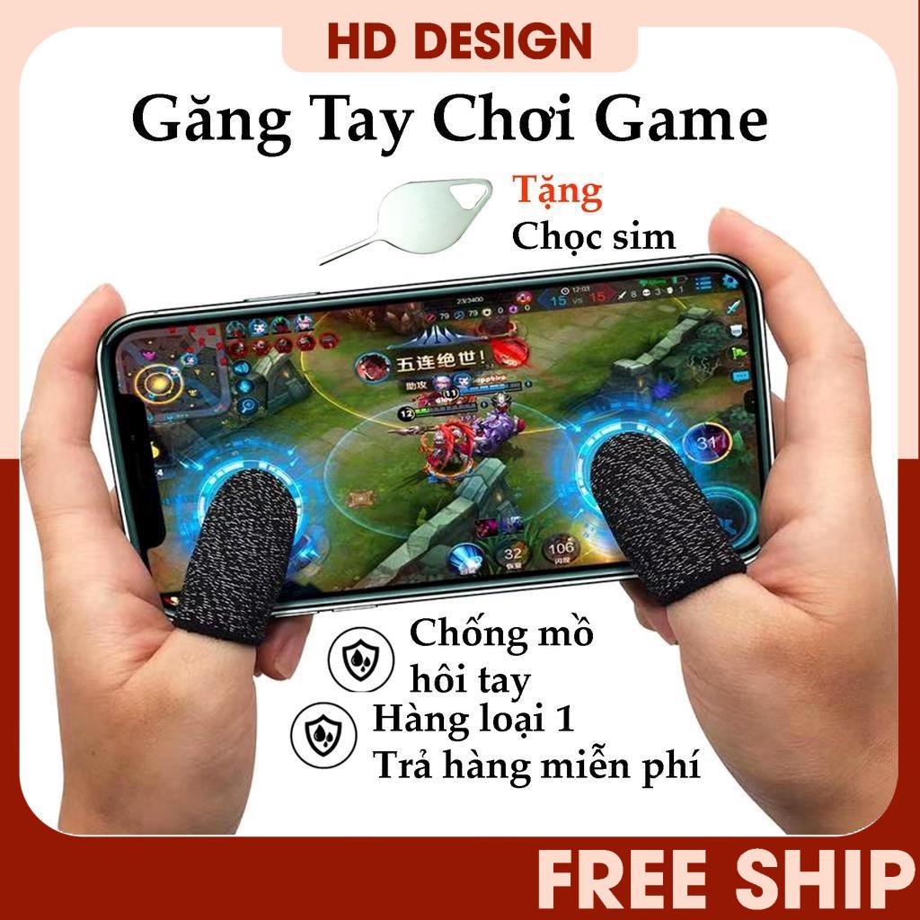 Găng Tay Chơi Game FreeFire, Pubg Mobile, Liên Quân - Cảm Ứng Mượt - Chống Mồ Hôi Tay - Bao Tay Gaming Cho Điện Thoại