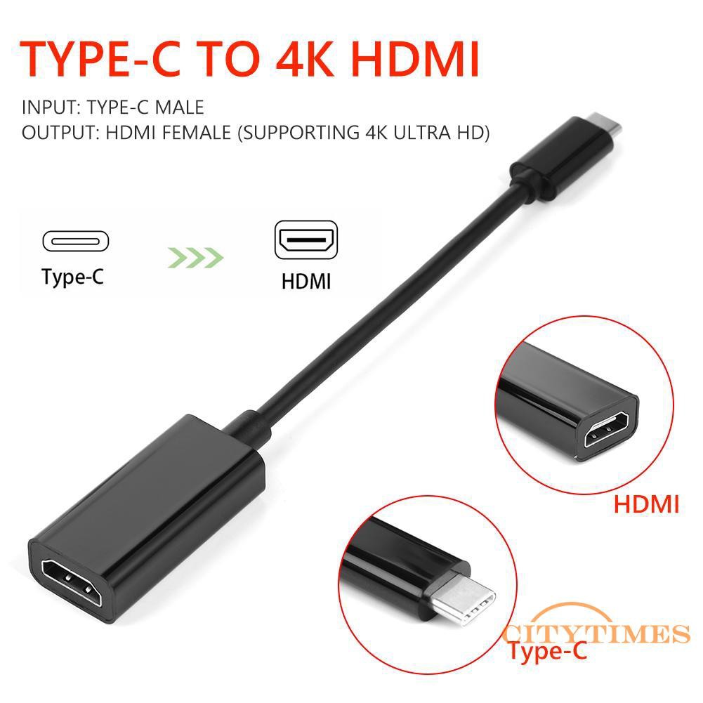 Dây cáp chuyển đổi 4K Type C sang HDMI T USB 3.1 chuyên dụng