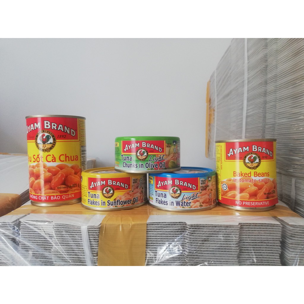 [Hộp tròn 150g] [FLAKES – X.DƯƠNG] CÁ NGỪ XẮT LÁT NGÂM NƯỚC MUỐI ÍT BÉO [Thailand] AYAM Tuna Flakes In Water Light (hala