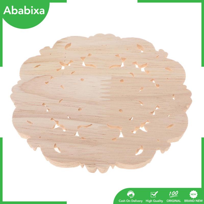 [Ababixa] Miếng Dán Tủ Chạm Khắc Hoa Văn Phương Tây Hình Tròn Màu Sắc Tự Nhiên Không Sơn