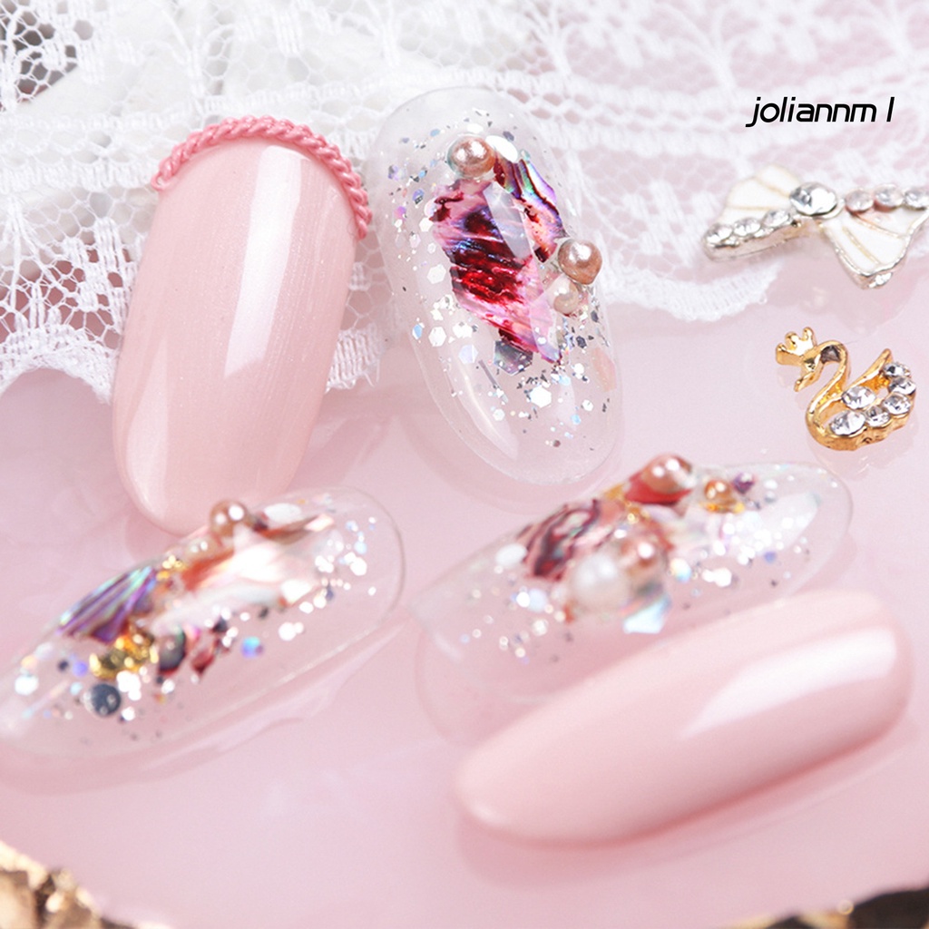 Hộp vỏ sò trang trí móng lấp lánh