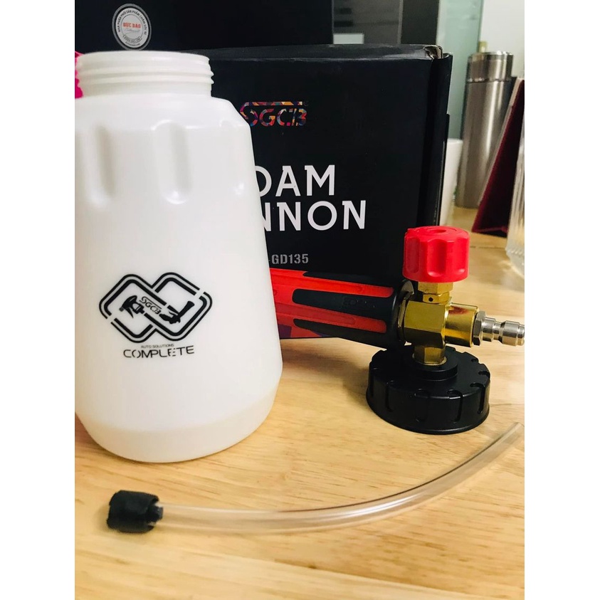 Bình tạo bọt tuyết rửa xe gắn súng rửa xe SGCB bình Foam tạo bọt áp lực nước SGGD135 miệng rộng 1000ml Nhật Bản Mart