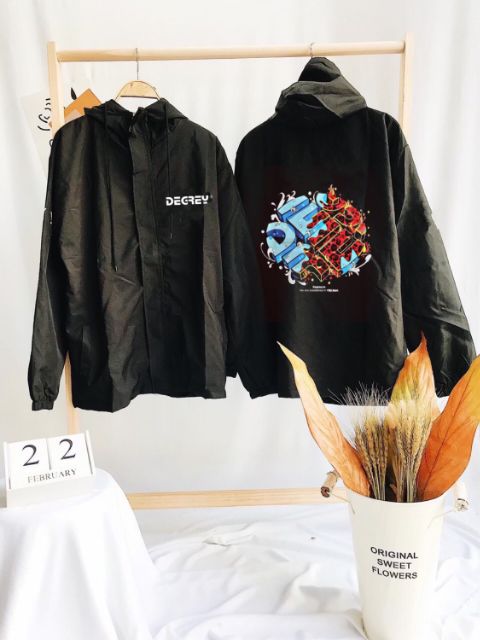 [Mã FASHIONT4WA2 giảm 10K đơn 50K] Áo khoác dù deggrey nước sôi lửa bỏng_ có size lớn | BigBuy360 - bigbuy360.vn