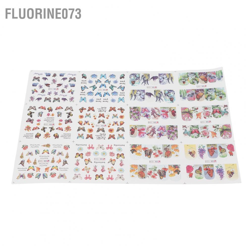 Chiết khấu Bướm Nail Art Stickers Chuyển nước Mẹo làm móng tay Đề can Phụ kiện DIY Móng chân cho Phụ nữ Cô gái  Giao hàng nhanh chóng
