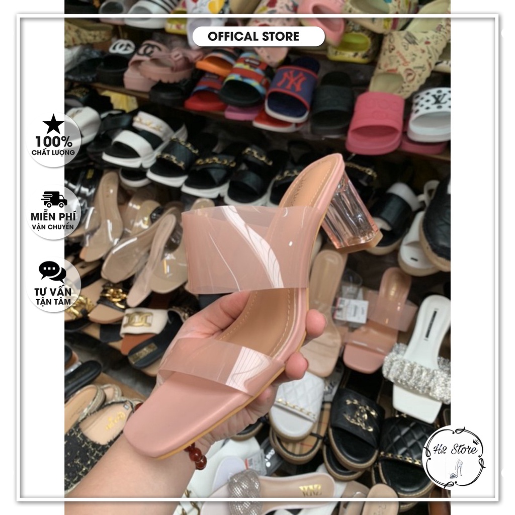 👠👟 Guốc Za.Ra quai hồng nude, gót trong 9f và 7f.  Hàng Fullbox ⚡