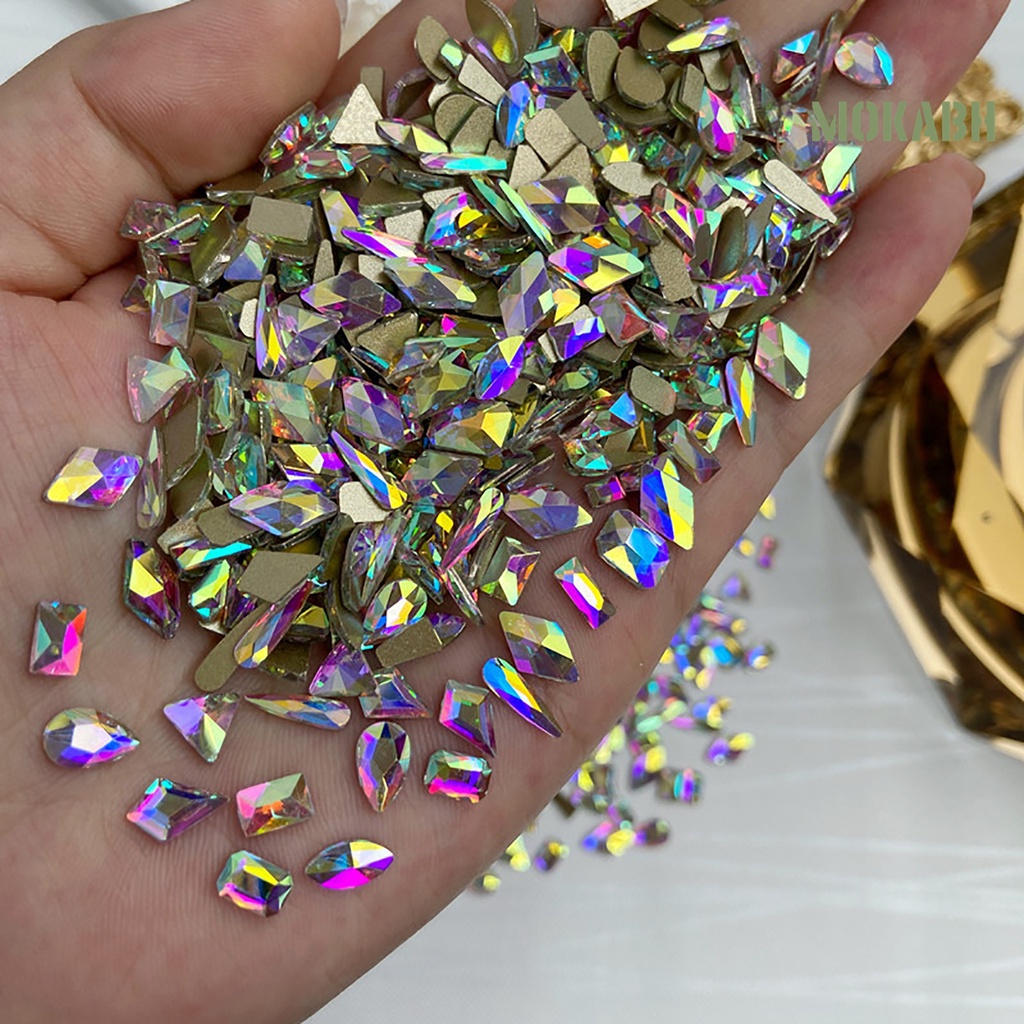 Túi 50 Hạt Đá 3D Lấp Lánh Đính Móng Nghệ Thuật