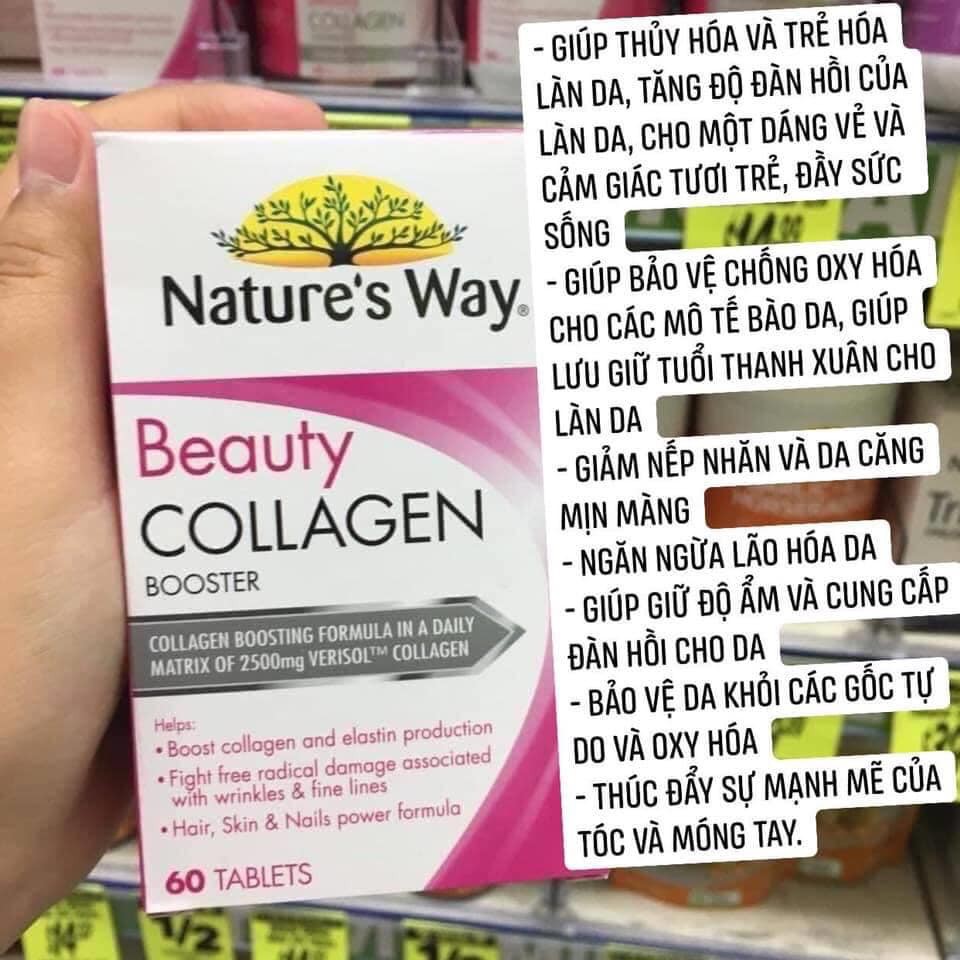 Collagen viên Nature's Way Beauty Collagen Booster 60 viên - Xuất xứ Úc