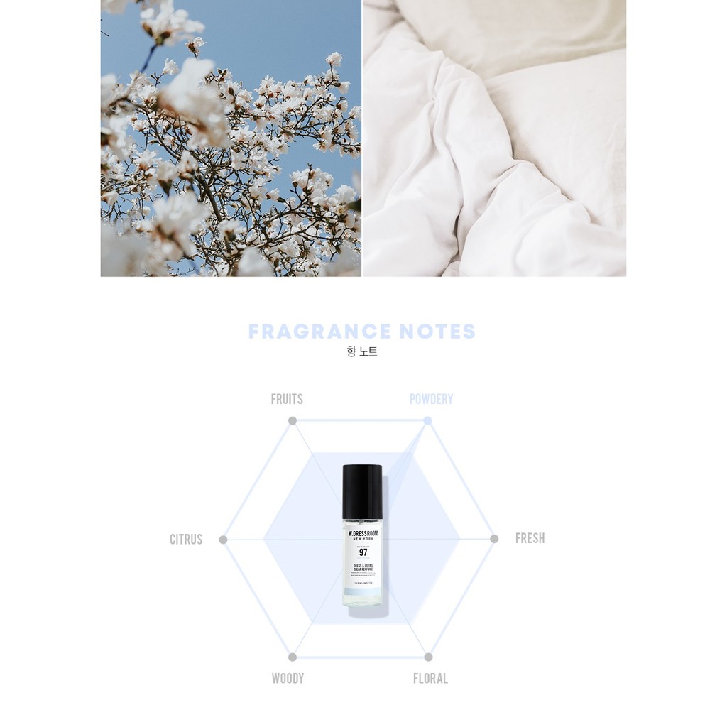 [W Dressroom NO.97] Nước Hoa BTS Xịt Thơm W.Dressroom 70ml NO.97 GOGOM-097