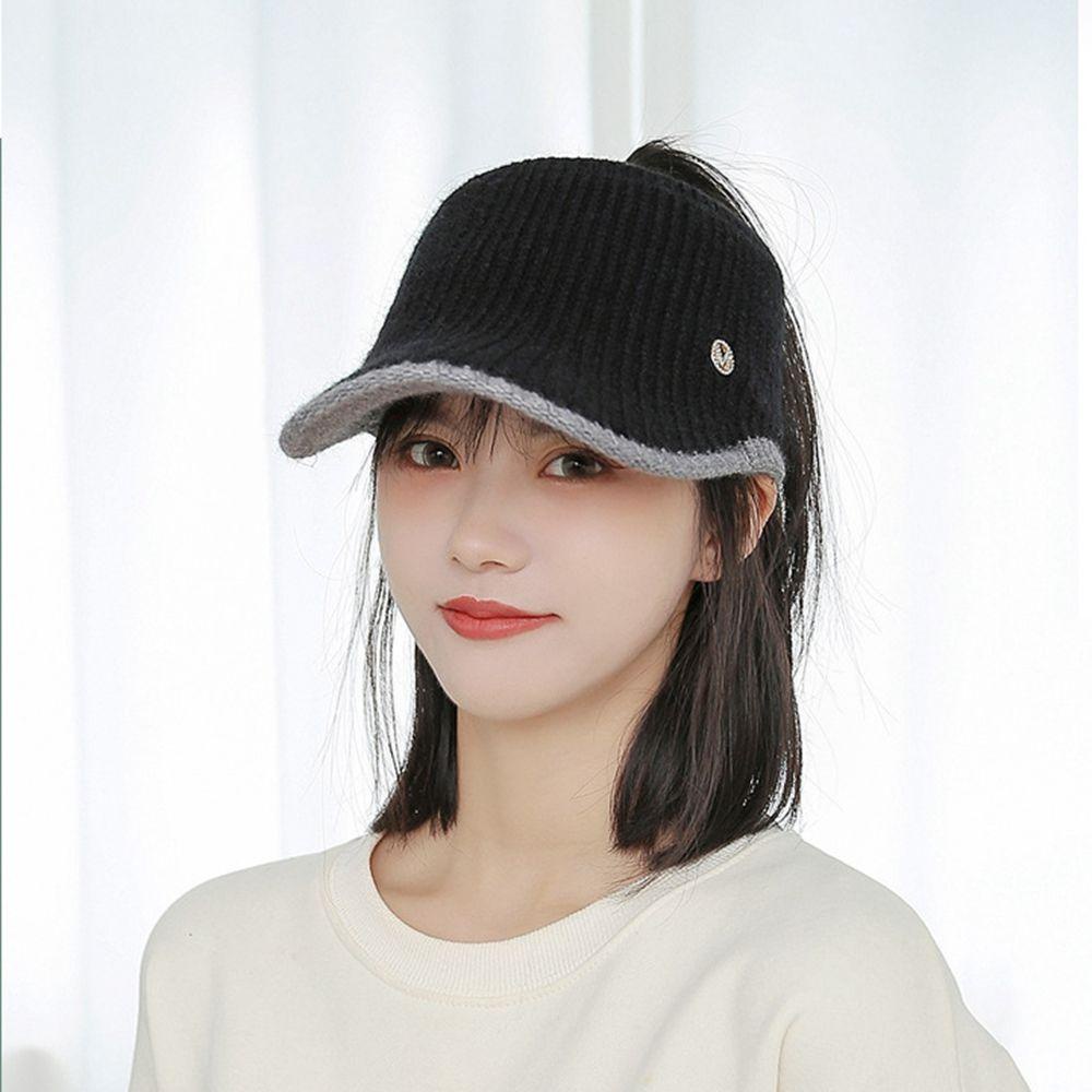 QQMALL Mũ Lưỡi Trai Dệt Kim In Chữ M Phong Cách Hiphop