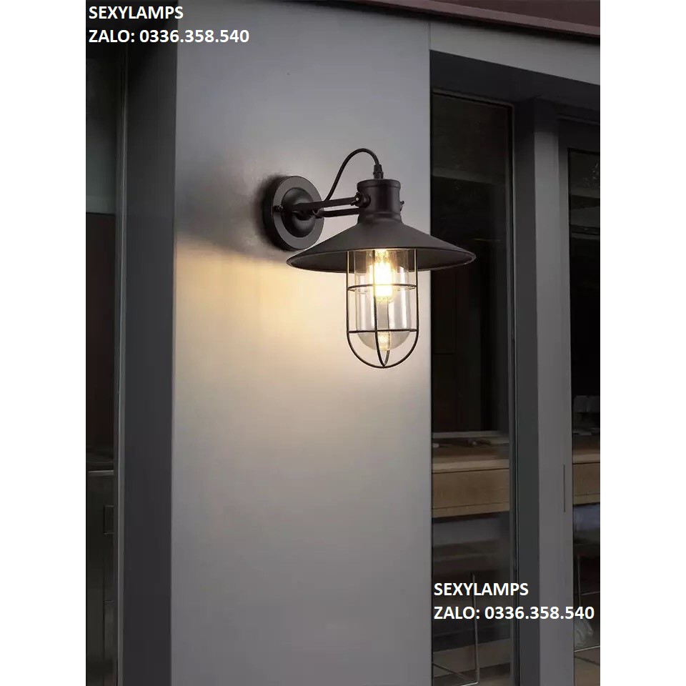 ĐÈN TƯỜNG VINTAGE CỔ ĐIỂN CHỐNG BÃO KÈM BÓNG LED EDISON