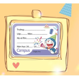 Nhãn Vở Campus NT-D5A-12 Doraemon