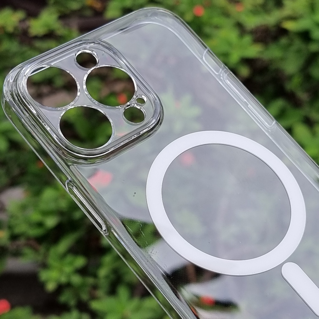(iPhone 14 Pro Max)_Ốp lưng X&M trong mỏng bảo vệ camera hỗ trợ sạc nhanh Magsafe iPhone 14 Plus, 14 Pro, 14 Pro Max