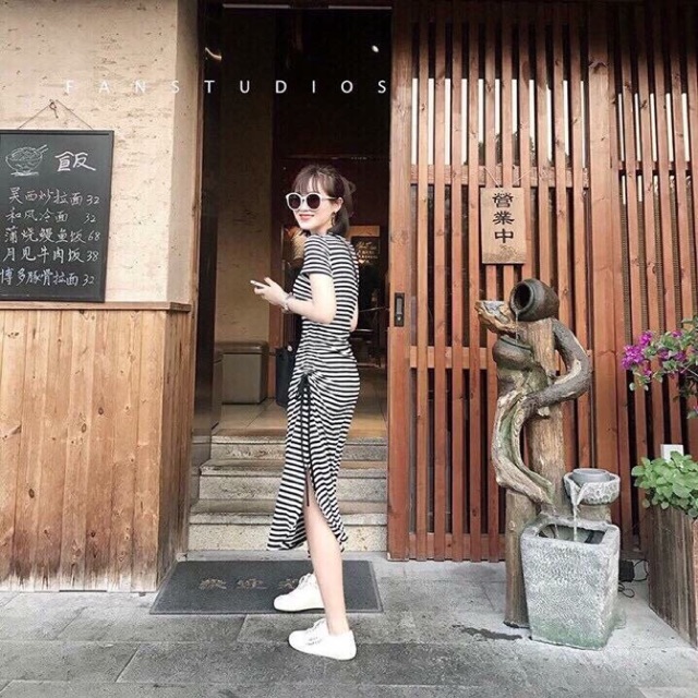 Đầm com bo khách