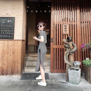 Đầm com bo khách
