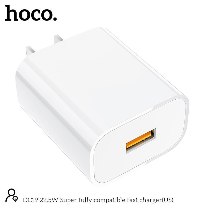 Bộ Sạc Hoco DC19 Micro/Ln/Type-C - Hỗ trợ sạc siêu nhanh QC3.0
