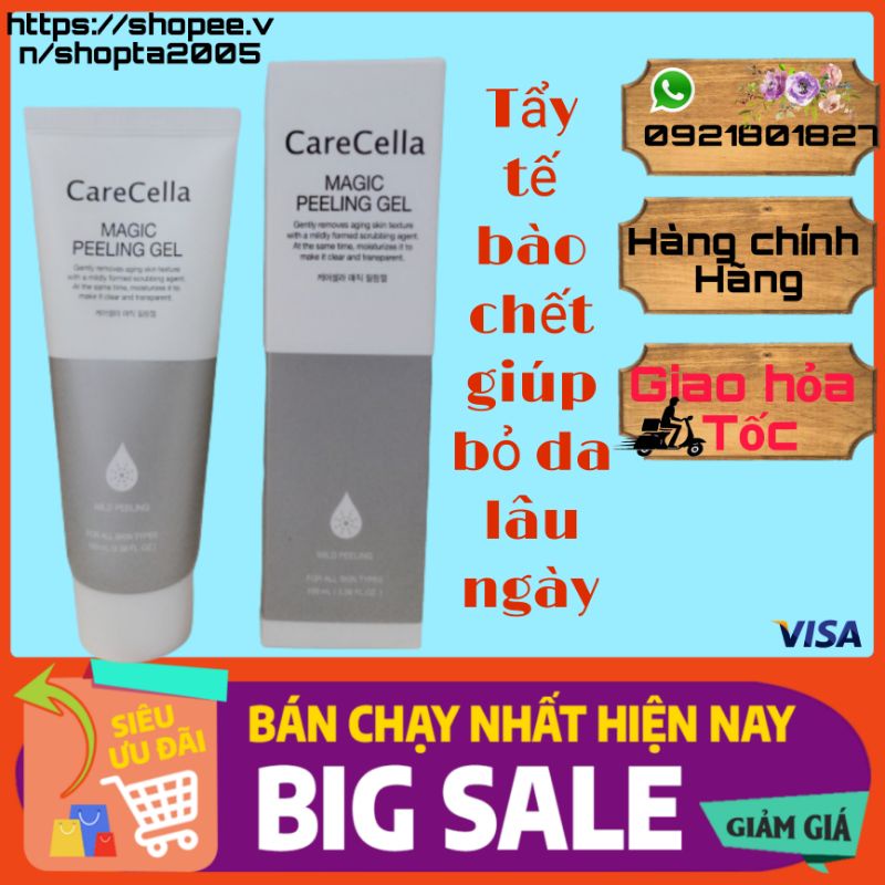 Gel Tẩy Da Chết Cho Mặt CareCelle 𝙈𝙖𝙜𝙞𝙘 𝙋𝙚𝙚𝙡𝙞𝙣𝙜 𝙂𝙚𝙡 100ml