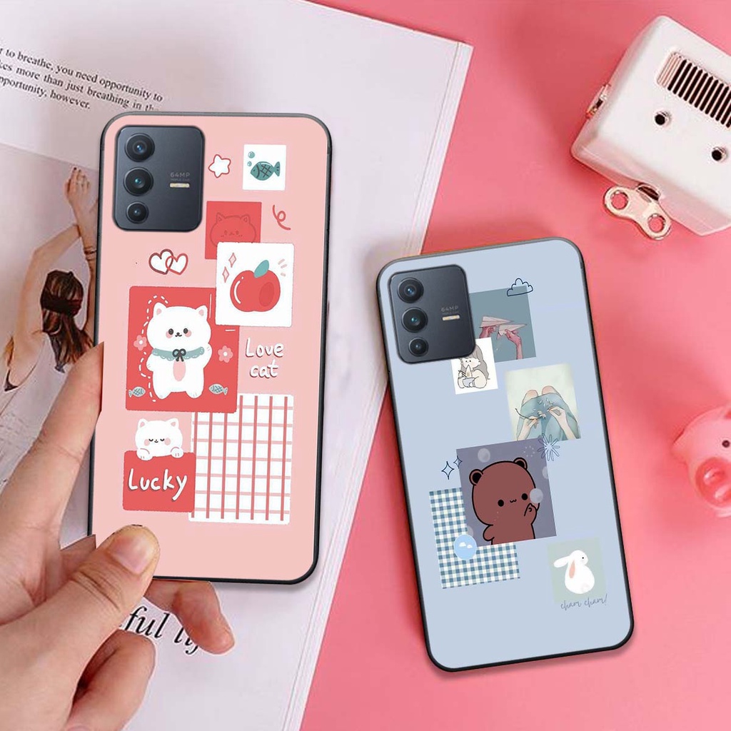 Ốp lưng Vivo V23 5G in gấu đáng yêu. Vỏ điện thoại ViVo chính hãng giá rẻ