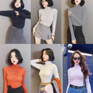 Áo cổ lọ tay dài