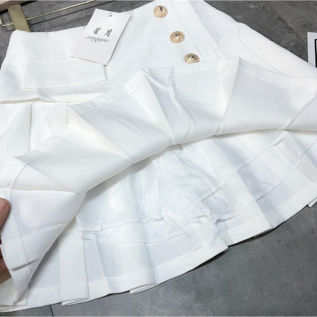 Chân váy vạt 3 cúc vàng 6011(kèm ảnh thật) | BigBuy360 - bigbuy360.vn