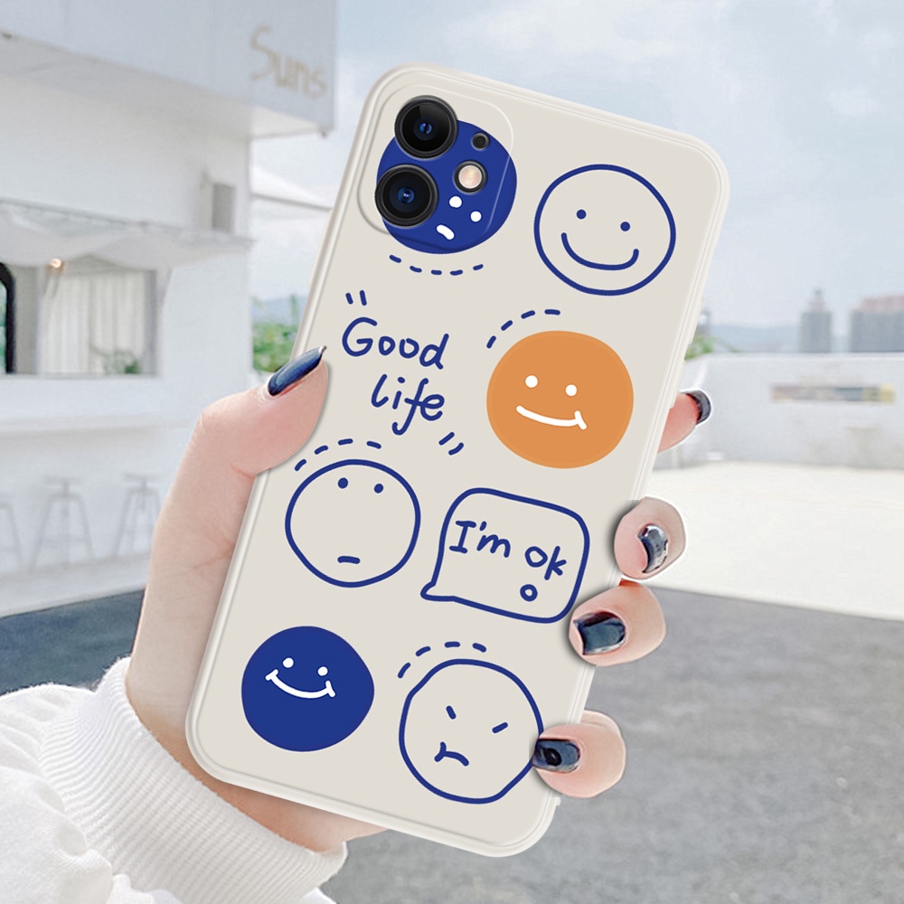 Ốp Điện Thoại Mềm Họa Tiết Mặt Cười Dễ Thương Dành Cho OPPO A16 A16S A93 A74 A54 A75 A79 A71 A37 A91 A33 F11 PRO F17 F19 F15 F5 #H091