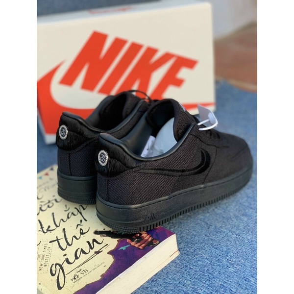 GIÀY AF1 STUS.SI ĐEN BLACK LAI AU