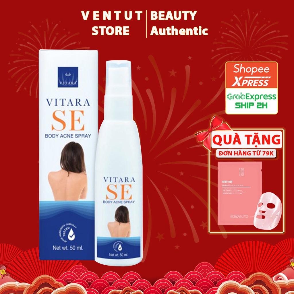 Dung Dịch Xịt Mụn Lưng Vitara 50ml Thái Lan Chính Hãng