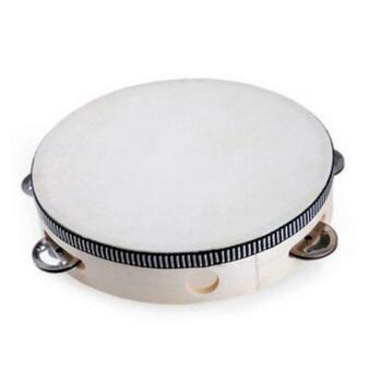 Trống cầm tay tambourine 6" bằng kim loại