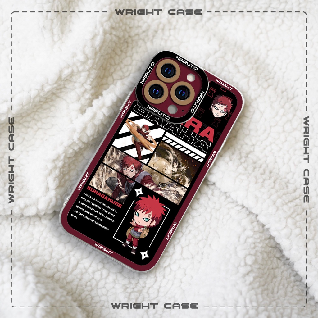 Ốp lưng iphone cạnh vuông Gaara 2 Naruto Anime 6plus/7/8/8plus/x/xs/11/12/pro/max/plus/promax