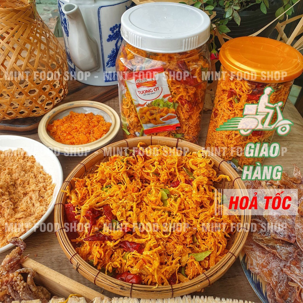 Khô Gà Lá Chanh Loại 1 Lon 300gr