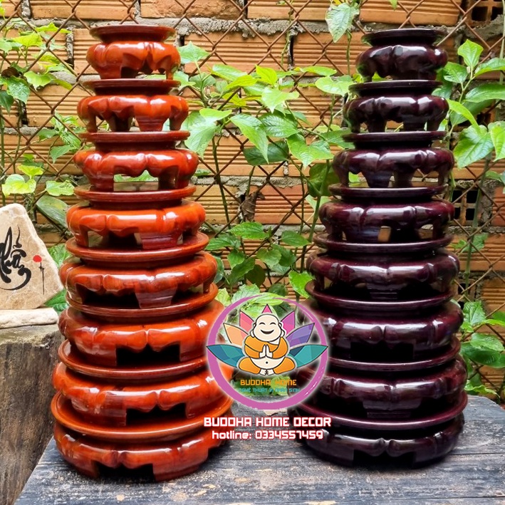 Đế gỗ tự nhiên để đặt tượng , trang trí phong thủy, trưng bày sản phẩm