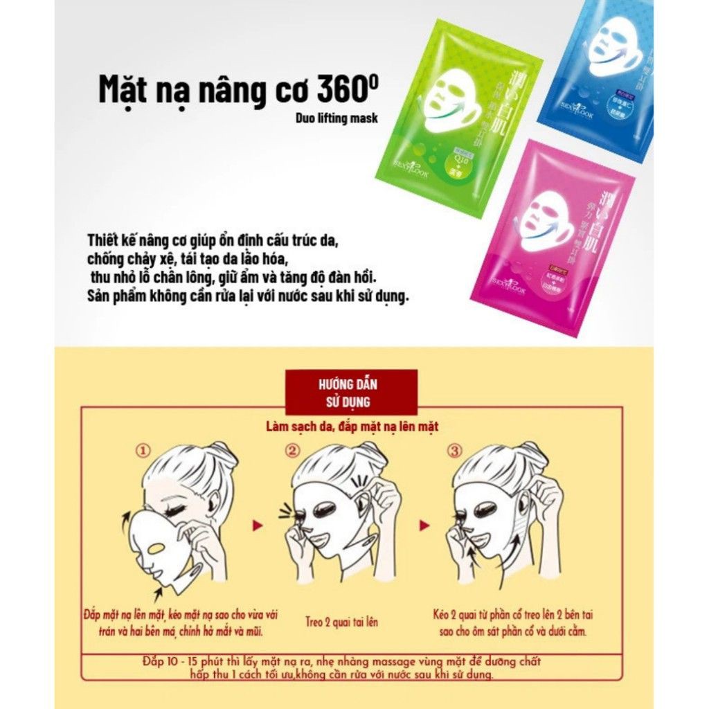 Mặt Nạ Nâng Cơ 💖FREESHIP💖 Mặt Nạ V-line Biển Xanh Bổ Sung Colagen Dưỡng Trắng Chuyên Sâu 30ml/miếng SL.NCX | BigBuy360 - bigbuy360.vn