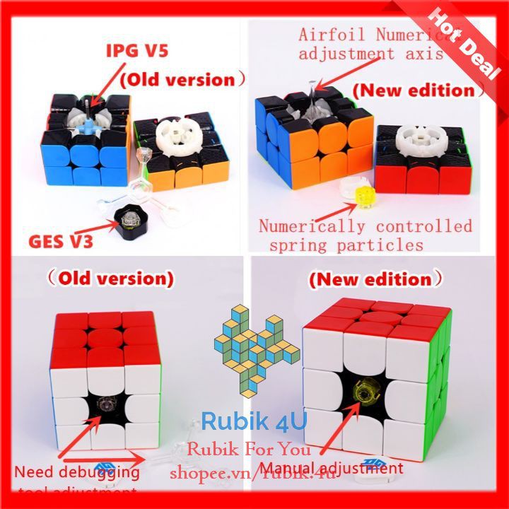 Rubik 3x3x3 Gan 356 R S Mod M  Khối 3x3 Gan Rs M Lập Phương 3 Tầng
