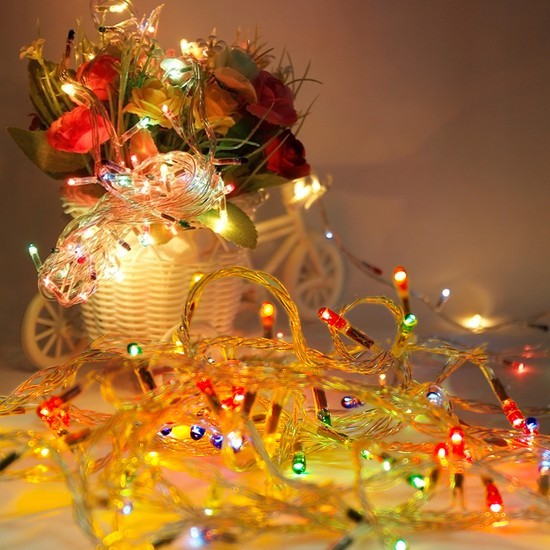combo 1 - 5 Dây Đèn Nháy 5m Trang Trí Tết - Noel - Đèn Nháy Kim