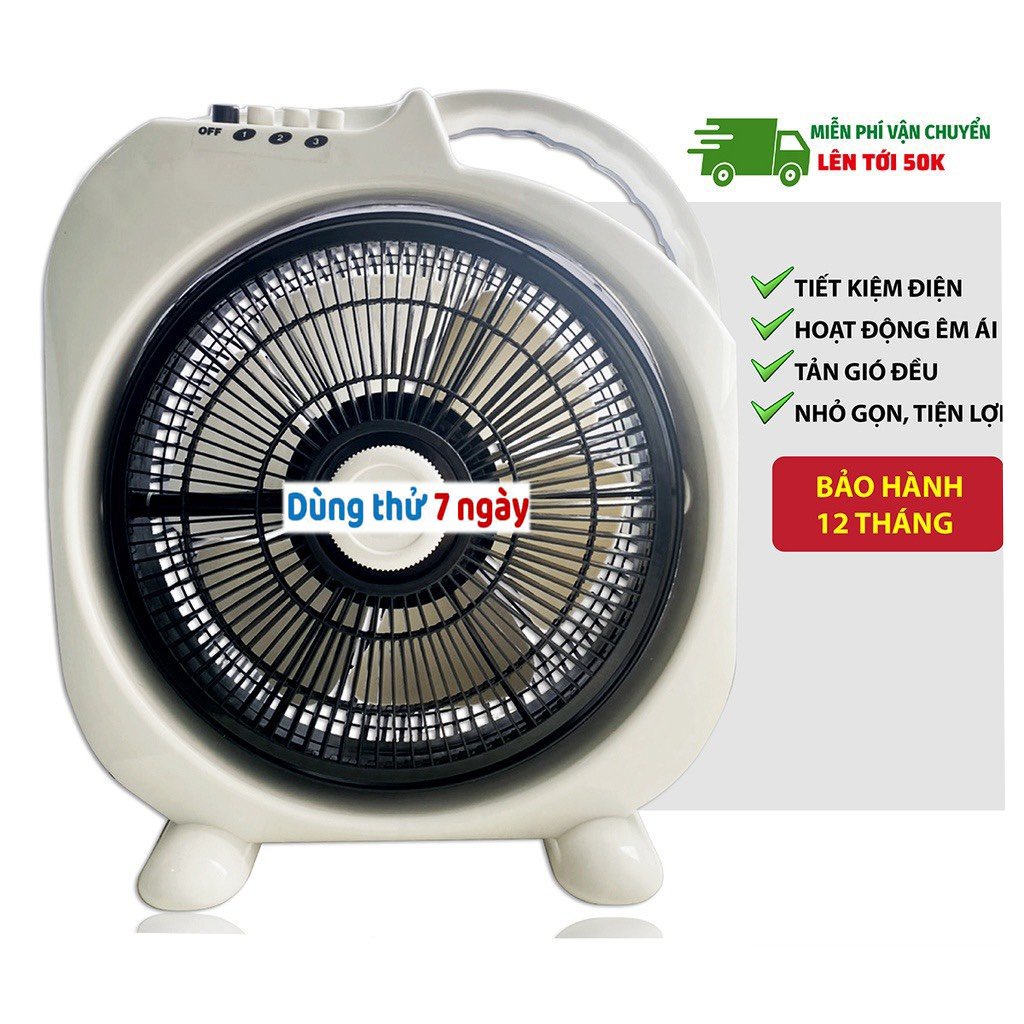 Quạt hộp tản G01 6 cánh điện cơ dễ dàng điều chỉnh 3 chế độ gió bảo hành 2 năm