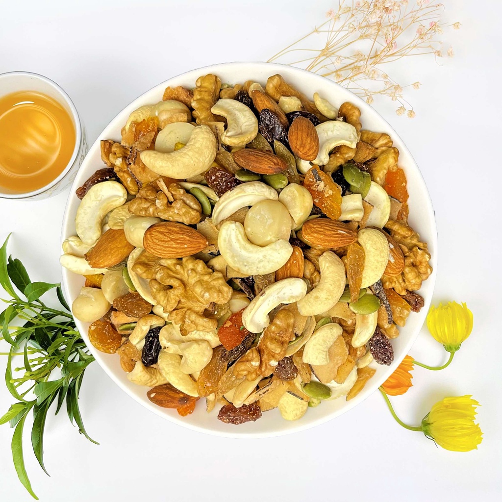 Granola ăn kiêng giảm cân siêu hạt dinh dưỡng không yến mạch 500Gr Mẹ Beo