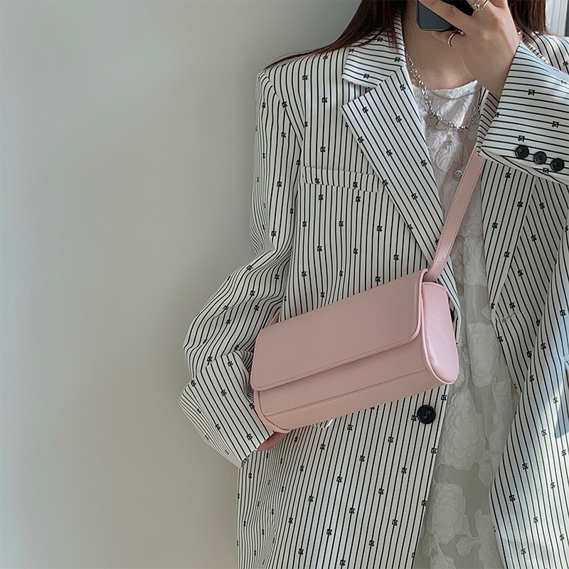Túi đeo chéo IELGY màu hồng đơn giản tùy chỉnh thiết kế thời trang cao cấp cho nữ