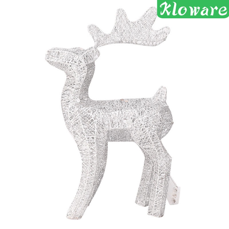 Mô hình con nai bằng sắt có đèn trang trí phòng khách/phòng ngủ