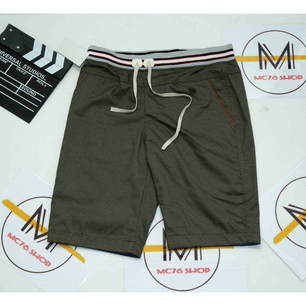 QUẦN SHORT KAKI LƯNG THUN - HÀNG CHUẨN ĐẸP