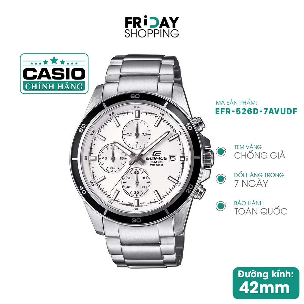 Đồng hồ nam dây kim loại Casio EFR-526D-7AVUDF chính hãng FridayShopping