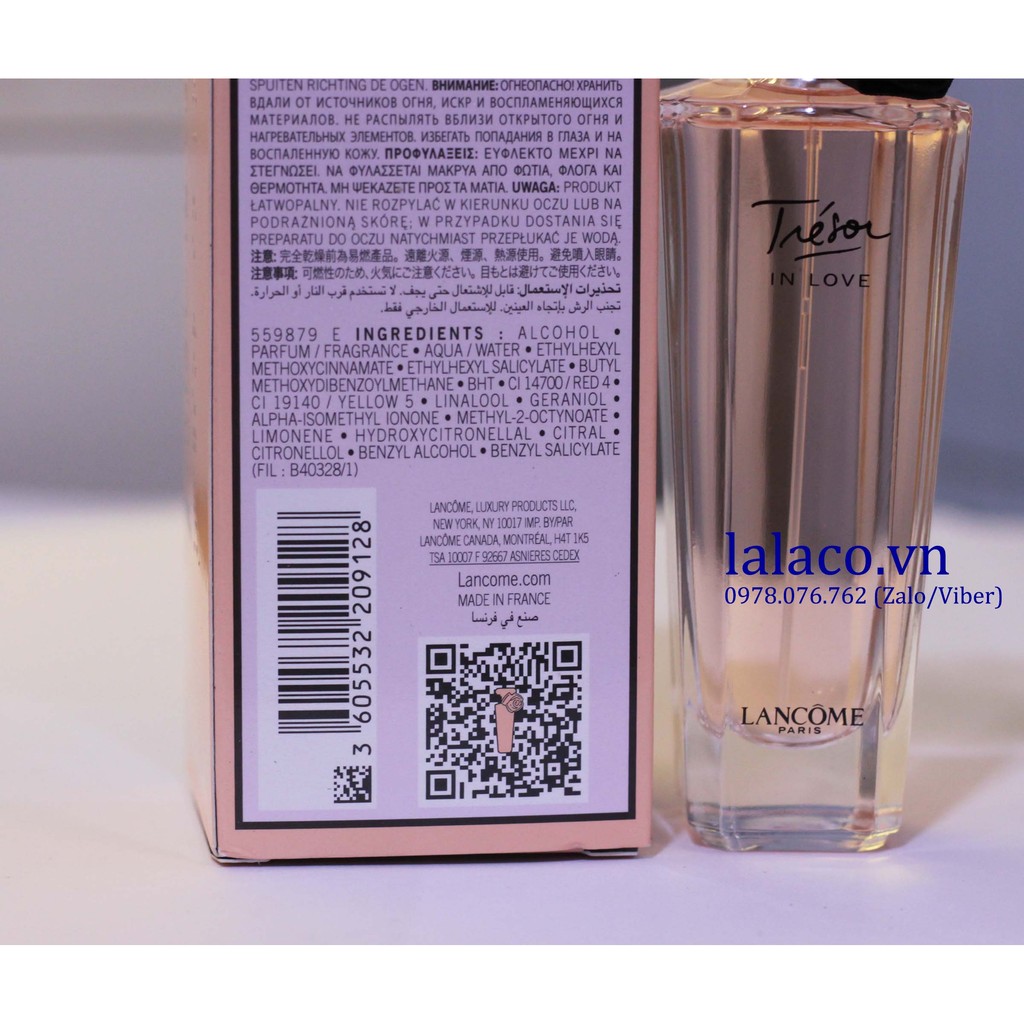 [75 ml] Nước hoa Nữ Lancome Tresor In Love EDP