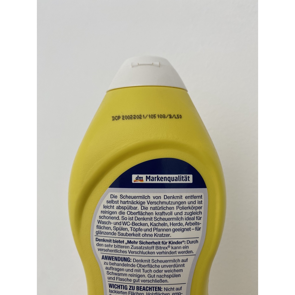 Nước tẩy rửa nồi, bồn rửa, chậu rửa bằng sứ DENKMIT 750ml, hàng Đức chính hãng