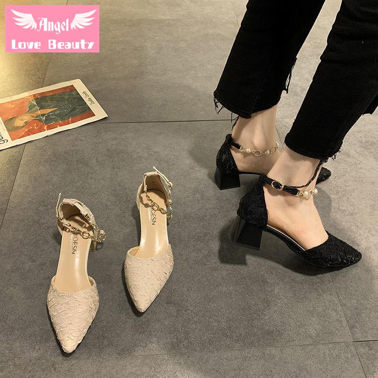 Giày Sandal Cao Gót Thời Trang Xuân Hè Phong Cách Mới 2022 Cho Nữ