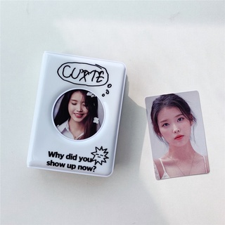 Album ảnh 3 inch mini in họa tiết chữ trắng đen phong cách đơn giản
