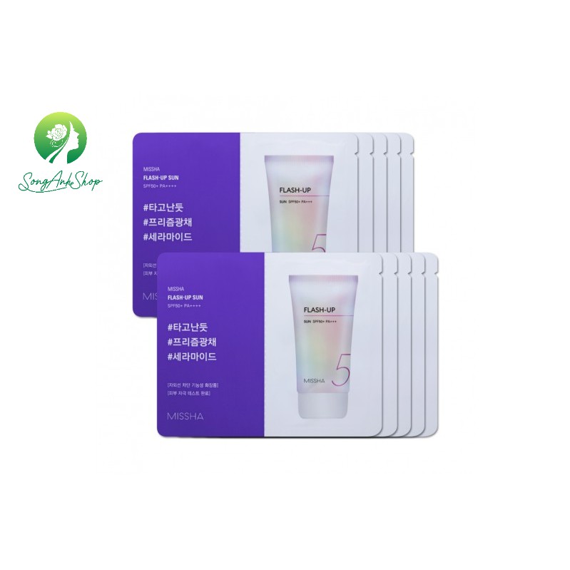 Mẫu dùng thử kem chống nắng Missha - Sample Flash-up Sun 1ml