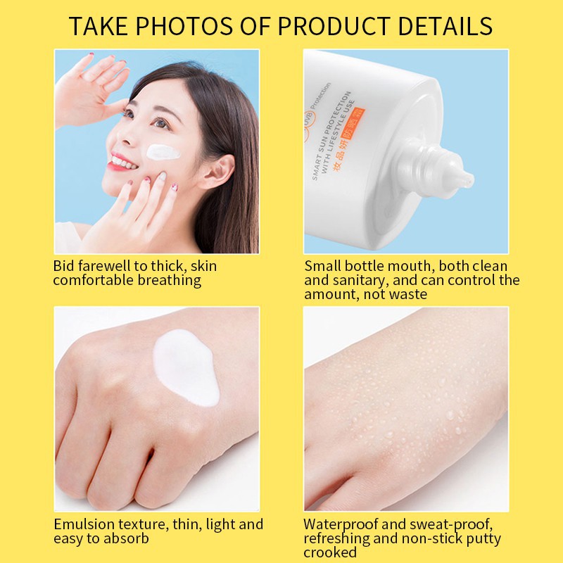 [Hàng mới về] Kem chống nắng MAYCREATE chống tia bức xạ mặt trời và UVA UVB bảo vệ và làm trắng da tuyệt đối | BigBuy360 - bigbuy360.vn