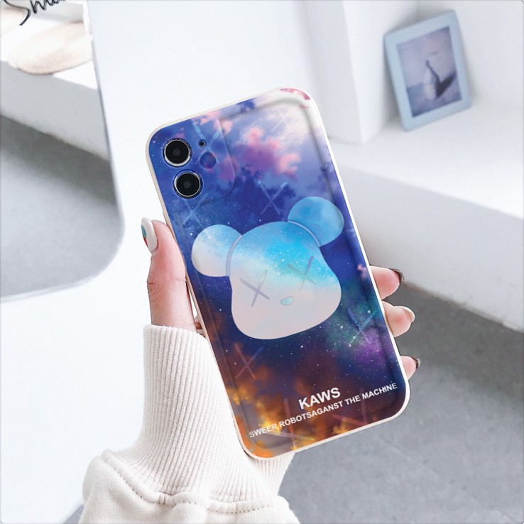 Ốp lưng iphone viền nổi bóng kaws sky 6/6plus/6s/6splus/7/7plus/8/8plus/x/xr/xs/11/12/pro/max/plus/promax-Awifi U2-6