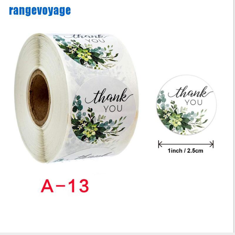 Set 500 Miếng Dán In Chữ Thank You Trang Trí