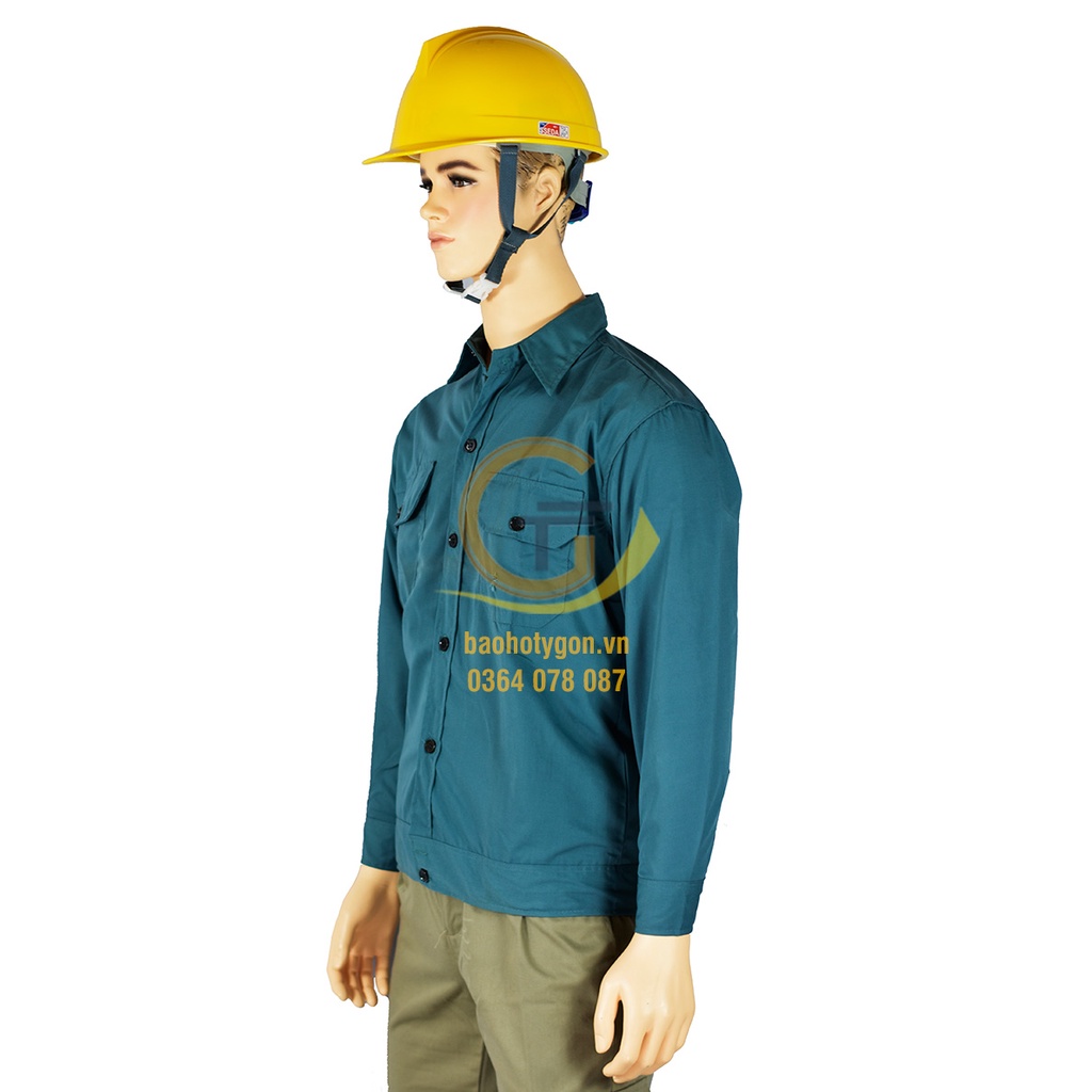Áo bảo hộ xanh lá đậm