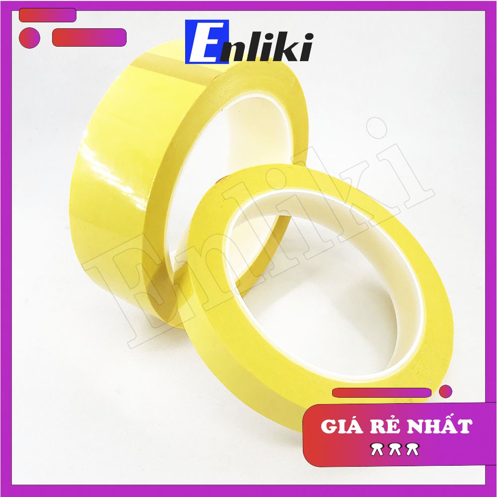 Băng Dính Nhiệt Chịu Màu Vàng 15-60mm